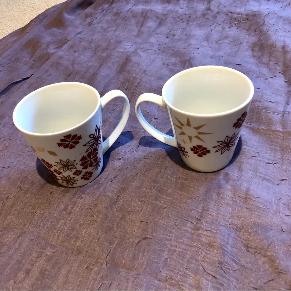Starbucks Mugs Retro Look Excellent Condition Vintage Holiday - Picture 2 of 3